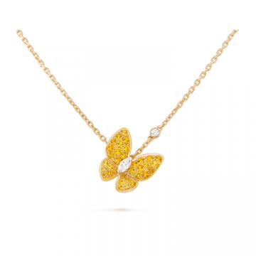 Van Cleef & Arpels VCARO3M300 女士 Two Butterfly 吊坠