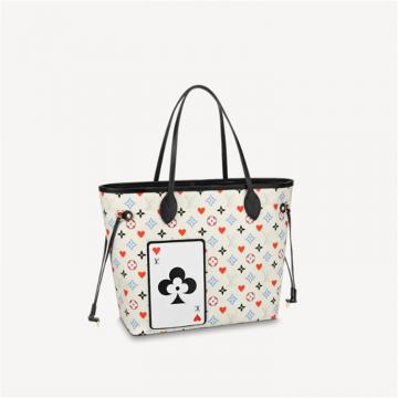 LV M57462 女士白色 NEVERFULL 中号手袋