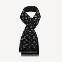 LV M76512 女士黑色 PIED-DE-POULE 长围巾