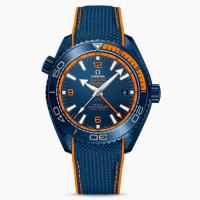 OMEGA 215.92.46.22.03.001 男士蓝色表盘 海马系列 海洋宇宙600米 45.5毫米至臻天文台GMT腕表
