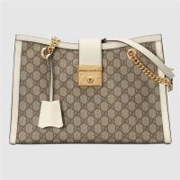 GUCCI 479197 女士白色 Padlock 系列中号 GG 肩背包