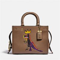 COACH 6889 女士咖色 COACH X JEAN-MICHEL BASQUIAT ROGUE 25号手袋