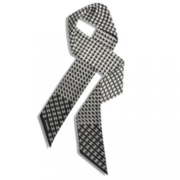 CHANEL AA7224 女士黑色 领带式围巾