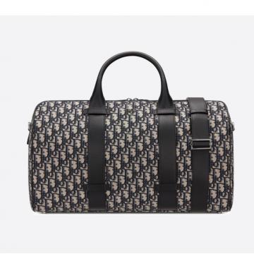 迪奥米色和黑色 Oblique 印花行李袋 1ESDU079YWY_H13E