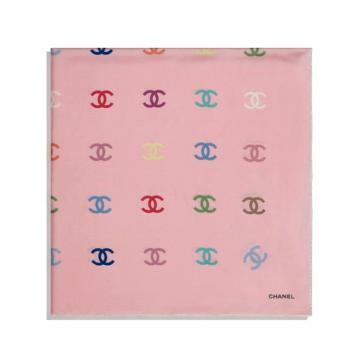 CHANEL AA7370 女士粉色 方形围巾