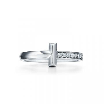 Tiffany GRP11528 女士 T1 窄式钻石戒指