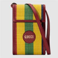 GUCCI 625603 男士 Baiadera 宽条纹帆布迷你手袋