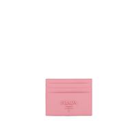 PRADA 1MC025 女士花瓣粉色 Saffiano 卡片夹