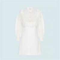 MIUMIU MF3858 女士白色 装饰元素卡迪连衣裙