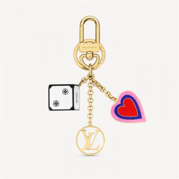 LV MP2913 女士金色 DICE AND HEART 包饰与钥匙扣