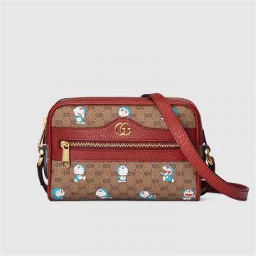 GUCCI 647784 女士乌木色 Doraemon x Gucci 联名系列迷你手袋