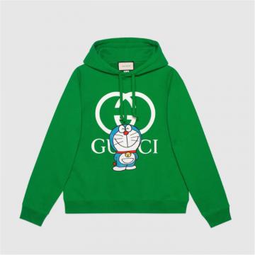 GUCCI 646953 男士绿色 Doraemon x Gucci 联名系列棉质卫衣