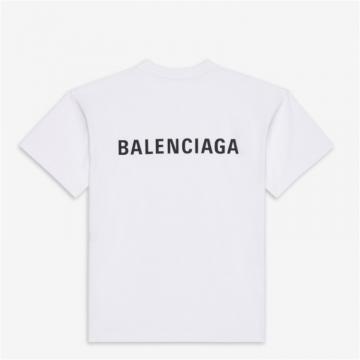 BALENCIAGA 612965TIVG59040 女士白色 Balenciaga 宽松 T恤