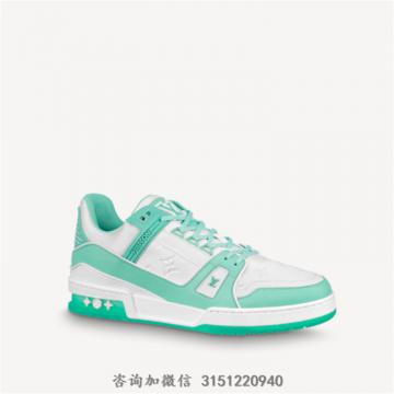 LV 1A8KBQ 男士水绿色 LV TRAINER 运动鞋