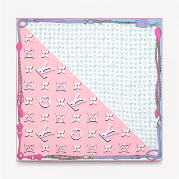 LV M76732 女士粉色 PERFECT MATCH 方巾