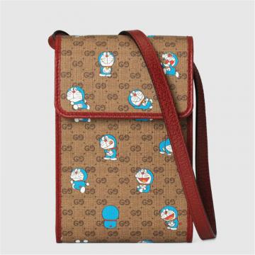 GUCCI 647805 女士乌木色 Doraemon x Gucci 手袋