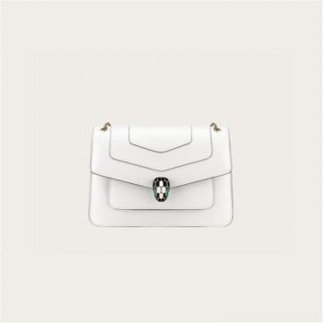 BVLGARI 290265 女士白色 Serpenti Forever 斜挎包