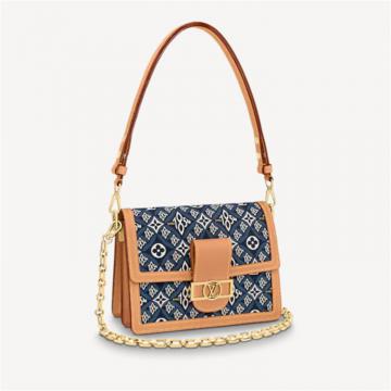 LV M57499 女士蓝色 DAUPHINE 中号手袋