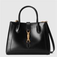 GUCCI 649016 女士黑色 Jackie 1961 中号托特包