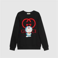 GUCCI 617964 女士黑色 Doraemon x Gucci 联名系列棉质卫衣