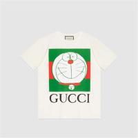 GUCCI 615044 女士象牙白色 Doraemon x Gucci 联名系列棉质 T恤