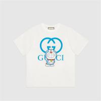 GUCCI 616036 男士象牙白色 Doraemon x Gucci 联名系列棉质 T恤