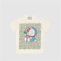 GUCCI 615044 女士象牙白色 Doraemon x Gucci 联名系列棉质 T恤