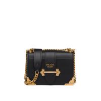 PRADA 1BD221 女士黑色 Prada Cahier 单肩包