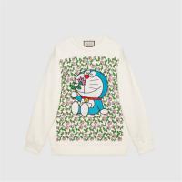 GUCCI 617964 女士象牙白色 Doraemon x Gucci 棉质卫衣