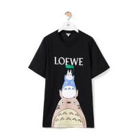 LOEWE S848Y22X01 女士黑色 棉质龙猫 T恤