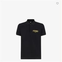 FENDI FY0985AE07F0QA1 男士黑色 POLO 衫