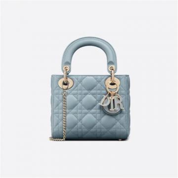 DIOR M0505OCEA 女士天蓝色 迷你 LADY DIOR 手袋