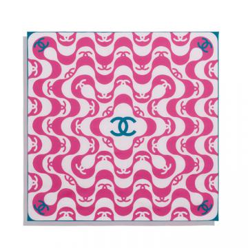 CHANEL AA7458 女士粉色 方形围巾