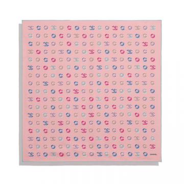CHANEL AA7445 女士粉色 方形围巾