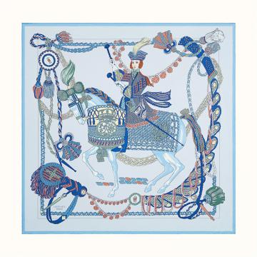 HERMES H003618S 女士天蓝色 Le Timbalier scarf 90