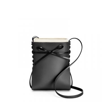 LOEWE A858I01X01 女士黑色 Ikebana 手袋