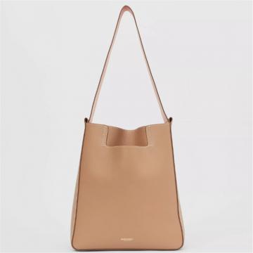 BURBERRY 80302261 女士驼色 Basket 小号提篮包