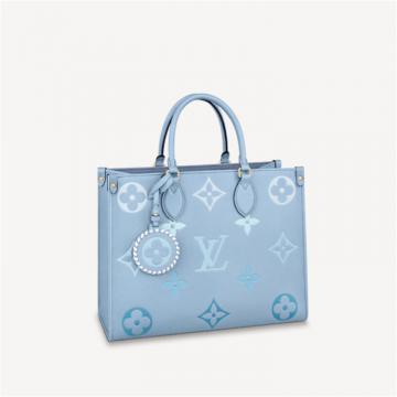 LV M45718 女士夏日蓝色 ONTHEGO 中号手袋