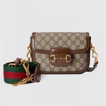 GUCCI 658574 女士咖色 Gucci 马衔扣 1955 系列迷你手袋