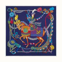HERMES H003618S 女士蓝色 Le Timbalier scarf 90