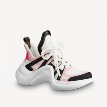 LV 1A5C1P 女士淡玫瑰粉色 LV ARCHLIGHT 运动鞋