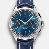 Breitling AB0118A61C1P1 男士蓝色表盘 璞雅B01计时腕表