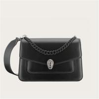 BVLGARI 290872 女士黑色 Serpenti Forever 斜挎包