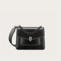 BVLGARI 290875 女士黑色 Serpenti Forever 斜跨包