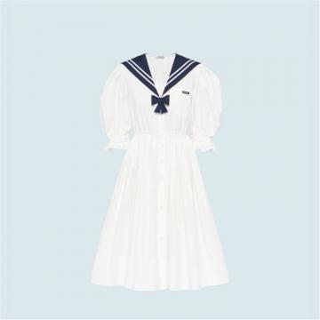 MIUMIU MF4290 女士白色 府绸连衣裙