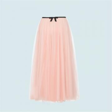 MIUMIU MG1571 女士粉色 薄纱半身裙