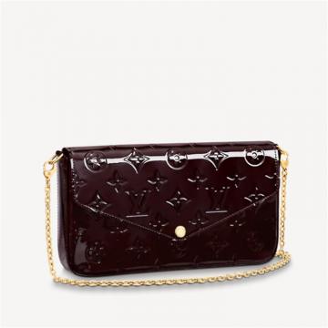 LV M61267 女士酒红色 POCHETTE FÉLICIE 链条包