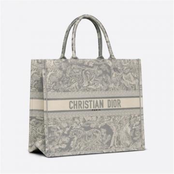 DIOR M1286ZRGO 女士灰色 BOOK TOTE 手袋