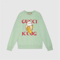 GUCCI 617964 女士薄荷绿色 Bananya x Gucci 联名系列棉质卫衣