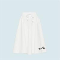 MIUMIU MJD178 女士白色 棉质半身裙